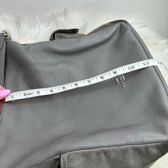 Coach Gray Leather Shoulder Bag - Picture 11 of 12